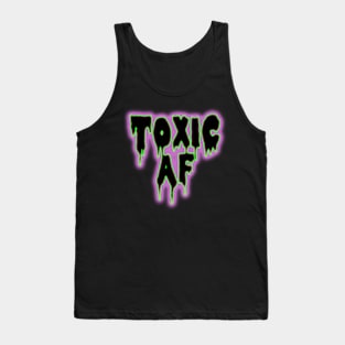 Toxic AF green and pink radioactive slime Tank Top